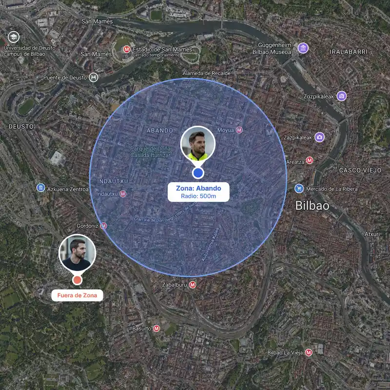 Geofencing para fichaje: zonas autorizadas | Geornada